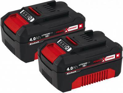 Будкрам купити Акумулятори Einhell Power-X-Change Twinpack (4511489), 18V 4.0 Ah