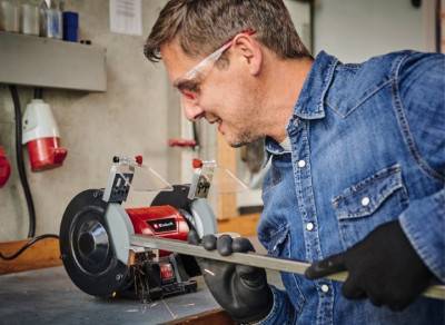 Будкрам купить Einhell Станок точильный TC-BG 150, 150Вт, диски 2х150мм, 2980 об/мин, 6кг Einhell Станок точильный TC-BG 150, 150Вт, диски 2х150мм, 2980 об/мин, 6кг 2