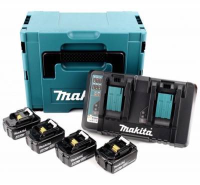 Будкрам купити Набір акумуляторів та зарядний пристрій Makita (197156-9), LXT BL1840 x 4шт, DC18RD Набір акумуляторів та зарядний пристрій Makita (197156-9), LXT BL1840 x 4шт, DC18RD 3