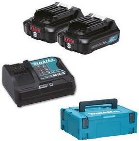 Будкрам купити Набір акумуляторів та зарядний пристрій Makita (197658-5), BL1021B x 2шт, DC10SB