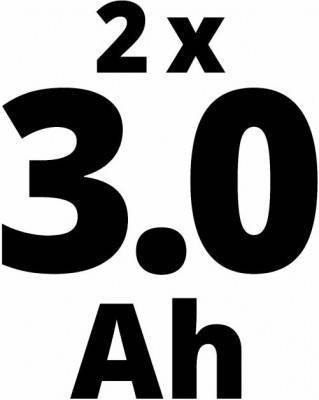 Будкрам купити Набір акумуляторів та зарядний пристрій Einhell Starter-Kit (4512098), PXC 18V 2x3,0Ah Набір акумуляторів та зарядний пристрій Einhell Starter-Kit (4512098), PXC 18V 2x3,0Ah 5