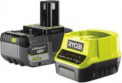Будкрам купить Аккумулятор и зарядное устройство Ryobi ONE+ RC18120-150X, 18V, 5Ah