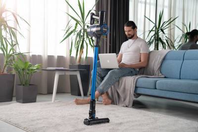 Будкрам купити ARDESTO Пилосос безпровідний, 32Вт, конт пил -0.6л, автон. робота до 60хв, HEPA, турбощітка з LED, чорно-синій ARDESTO Пилосос безпровідний, 32Вт, конт пил -0.6л, автон. робота до 60хв, HEPA, турбощітка з LED, чорно-синій 4