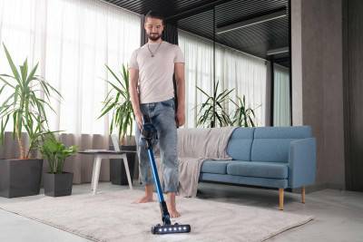 Будкрам купити ARDESTO Пилосос безпровідний, 32Вт, конт пил -0.6л, автон. робота до 60хв, HEPA, турбощітка з LED, чорно-синій ARDESTO Пилосос безпровідний, 32Вт, конт пил -0.6л, автон. робота до 60хв, HEPA, турбощітка з LED, чорно-синій 5