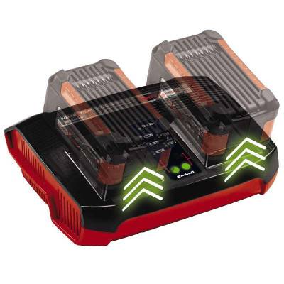 Будкрам купити Набір акумуляторів та зарядний пристрій Einhell Power-X-Change Twincharger, 18V 2x4.0Ah Набір акумуляторів та зарядний пристрій Einhell Power-X-Change Twincharger, 18V 2x4.0Ah 5