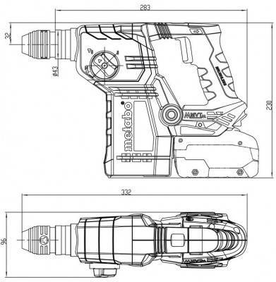 Будкрам купити Акумуляторний перфоратор Metabo KH 18 LTX BL 24 (601713800) Акумуляторний перфоратор Metabo KH 18 LTX BL 24 (601713800) 4
