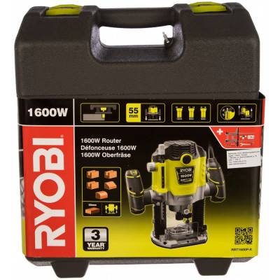 Будкрам купить Фрезер электрический Ryobi RRT1600P-K,1600Вт, ход фрезы 55 мм,10000-26000 об/мин Фрезер электрический Ryobi RRT1600P-K,1600Вт, ход фрезы 55 мм,10000-26000 об/мин 5