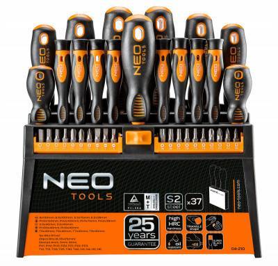 Будкрам купить Neo Tools 04-210 Набiр вiкруток i насадок, 37 шт.