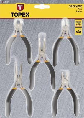 Будкрам купити Topex 32D755 Набiр iнструменту прецизiйного шарнiрно-губкового, набiр 5 шт. Topex 32D755 Набiр iнструменту прецизiйного шарнiрно-губкового, набiр 5 шт. 2