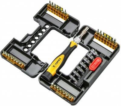 Будкрам купить Topex 39D343 Набор насадок с держателем, 37 ед.