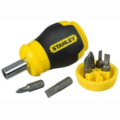 Будкрам купить Stanley Отвертка + 6 насадок укороченая Multibit Stubby"