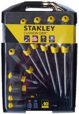 Будкрам купити Stanley 2-65-005 Набор отверток 10 ед CushionGrip