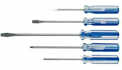 Будкрам купить Top Tools Отвертка, набор 5шт., шлицевая 4x75/5x100/5x150 мм, PH1x100/PH2x150 мм