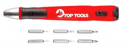 Будкрам купить Top Tools Отвертка, прецизионная, битодержатель 1/4", 6 бит