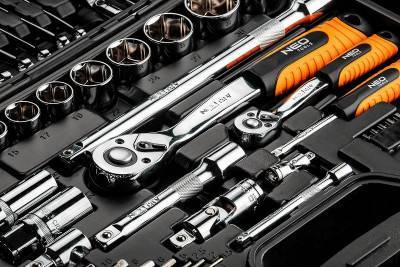 Будкрам купити Neo Tools Набір інструменту 1/2", 1/4", CrV, 77 од. Neo Tools Набір інструменту 1/2", 1/4", CrV, 77 од. 2