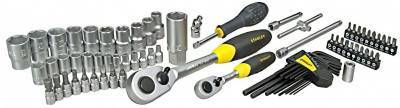 Будкрам купити Stanley Набір інструменту, торцевих головок, 1/2", 1/4", 75 од., кейс Stanley Набір інструменту, торцевих головок, 1/2", 1/4", 75 од., кейс 2