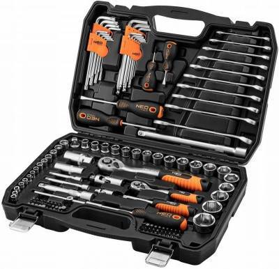 Будкрам купити Neo Tools Набір інструменту, 138 од., 1/2", 1/4", торцеві головки, ключі, кейс Neo Tools Набір інструменту, 138 од., 1/2", 1/4", торцеві головки, ключі, кейс 5