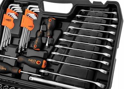Будкрам купити Neo Tools Набір інструменту, 138 од., 1/2", 1/4", торцеві головки, ключі, кейс Neo Tools Набір інструменту, 138 од., 1/2", 1/4", торцеві головки, ключі, кейс 6