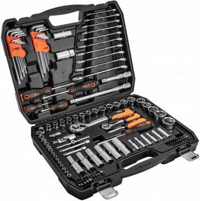 Будкрам купити Neo Tools Набір інструменту, 150 од., 1/2", 1/4", торцеві головки, ключі, кейс Neo Tools Набір інструменту, 150 од., 1/2", 1/4", торцеві головки, ключі, кейс 3