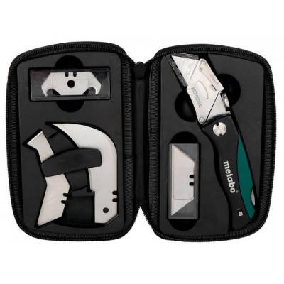 Будкрам купити Metabo Ніж складаний, з набором лез, сумка-чкехол