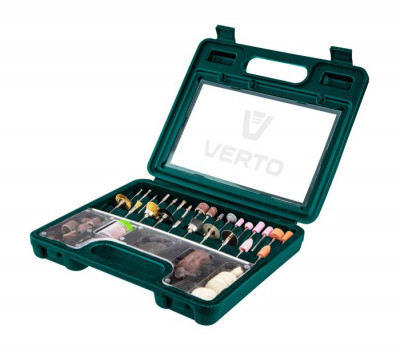 Будкрам купить Verto Набор принадлежностей для минидрели/гравера, 100 ед.