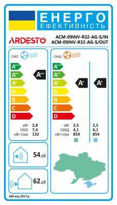Будкрам купити ARDESTO Кондиціонер ACM-09INV-R32-AG-S, 25 м2, інвертор, A++/A+, до -15°С, R32 ARDESTO Кондиціонер ACM-09INV-R32-AG-S, 25 м2, інвертор, A++/A+, до -15°С, R32 19