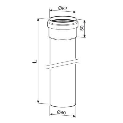 Будкрам купить Bosch Удлинитель AZ 409, длина 500 мм, диаметр 80 мм Bosch Удлинитель AZ 409, длина 500 мм, диаметр 80 мм 3