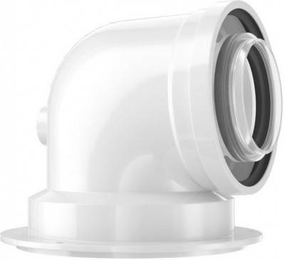 Будкрам купить Bosch Адаптер коаксиальный FC-CA80-87 с отводом 87° для подключения к конденсационным котлам дымоходов диметром 80/125 мм