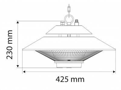 Будкрам купити Neo Tools Інфрачервоний обігрівач, підвісний, 1500 Вт, 9 м2, пульт, 42.5х42.5х23 см, IP44 Neo Tools Інфрачервоний обігрівач, підвісний, 1500 Вт, 9 м2, пульт, 42.5х42.5х23 см, IP44 8