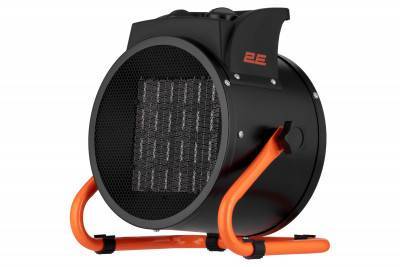 Будкрам купити 2E Теплова гармата електрична, 3кВт, 30м2, 280 м3/год, керамічний нагр.елемент (PTC), чорний