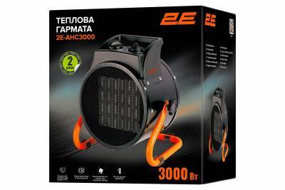 Будкрам купить 2E Тепловая пушка электрическая, 3кВт, 30м2, 280 м3/ч, керамический нагр.элемент (PTC), черный 2E Тепловая пушка электрическая, 3кВт, 30м2, 280 м3/ч, керамический нагр.элемент (PTC), черный 2