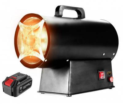 Будкрам купить Graphite Тепловая пушка газовая, аккумуляторная 58GE100 Graphite Тепловая пушка газовая, аккумуляторная 58GE100 3