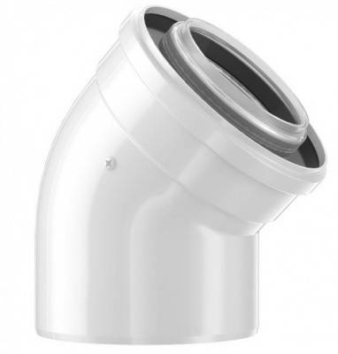 Будкрам купить Bosch Отвод коаксиальный AZB 608/1 на 45° для конденсационных котлов