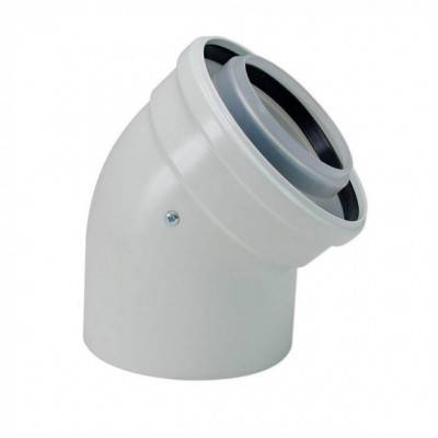 Будкрам купить Bosch Отвод коаксиальный AZB 911 на 45° для конденсационных котлов Bosch Отвод коаксиальный AZB 911 на 45° для конденсационных котлов 2