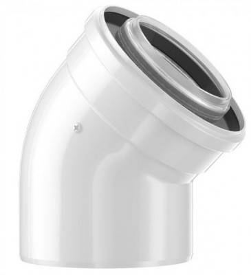Будкрам купить Bosch Отвод коаксиальный FC-CE80-45 на 45° для конденсационных котлов