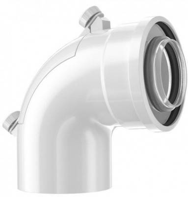 Будкрам купить Bosch Отвод коаксиальный FC-CER60-87 на 87° для конденсационных котлов