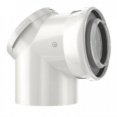 Будкрам купить Bosch Отвод коаксиальный FC-CER80-87 с ревизионным люком для конденсационных котлов