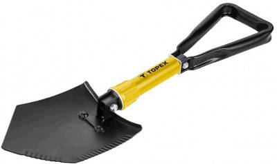 Будкрам купить Topex Лопата сапёрная складная 24,5 x 15,5 см, полная длина 58 см