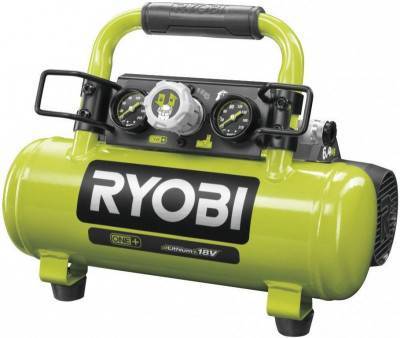 Будкрам купить Ryobi Компрессор аккумуляторный ONE+ R18AC-0 4л, 8.3 бар, 15л/мин (без АКБ и ЗУ) Ryobi Компрессор аккумуляторный ONE+ R18AC-0 4л, 8.3 бар, 15л/мин (без АКБ и ЗУ) 10