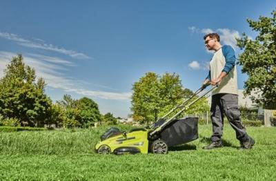 Будкрам купить Аккумуляторная газонокосилка Ryobi RLM36X46H50PG Аккумуляторная газонокосилка Ryobi RLM36X46H50PG 4