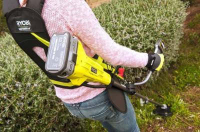 Будкрам купить Триммер садовый аккумуляторный Ryobi ONE+ RBC18X20B4F Триммер садовый аккумуляторный Ryobi ONE+ RBC18X20B4F 5