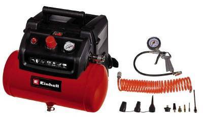 Будкрам купить Einhell Компрессор безмаслянный TC-AC 190/6/8 OF Set, 6 л, 1200 Вт, 190 л/мин Einhell Компрессор безмаслянный TC-AC 190/6/8 OF Set, 6 л, 1200 Вт, 190 л/мин 9