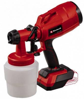 Будкрам купити Einhell Фарборозпилювач TC-SY 18/60 Li акумуляторний Solo, 18В, 650 мл/хв, бачок 800 мл Einhell Фарборозпилювач TC-SY 18/60 Li акумуляторний Solo, 18В, 650 мл/хв, бачок 800 мл 2