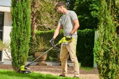 Будкрам купить Триммер садовый аккумуляторный Ryobi RY18LT33B-0, без акб Триммер садовый аккумуляторный Ryobi RY18LT33B-0, без акб 2