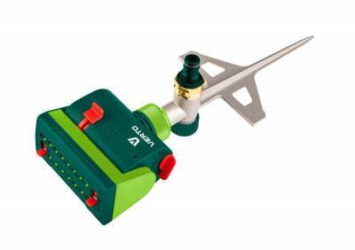 Будкрам купить Verto Ороситель дождевой, дождеватель маятниковый, 1/2"-3/4", 16 сопел, площадь распыления 14х19 м