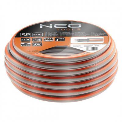 Будкрам купить Neo Tools Шланг садовый Optima, 3/4", 20м, 4 слоя, до 25 Бар, -20…+60°C Neo Tools Шланг садовый Optima, 3/4", 20м, 4 слоя, до 25 Бар, -20…+60°C 1_small