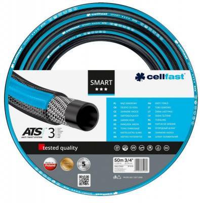 Будкрам купити Cellfast Шланг садовий SMART ATS VARIANT 3/4", 50м, 3-х шаровий, до 25 Бар, -20…+60°C