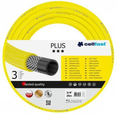 Будкрам купити Cellfast Шланг садовий  PLUS 3/4', 25м, 3-х шаровий, до 25 Бар, -20…+60°C