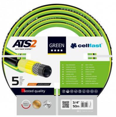 Будкрам купити Cellfast Шланг садовий GREEN ATS 3/4", 50м, 5 шарів, до 30 Бар, -20…+60°C