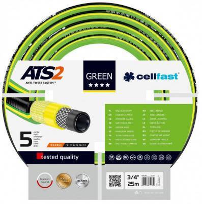Будкрам купити Cellfast Шланг садовий GREEN ATS 3/4", 25м, 5 шарів, до 30 Бар, -20…+60°C